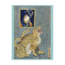 Picture of a tiger by Ochiai, Yoshiiku Ukiyoe Postcard