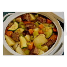 Picture of Beef stew Greeting Card
