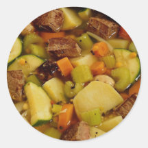 Picture of Beef stew Round Sticker