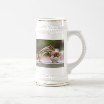 Picture of Chipmunk with China Teacup Coffee Mugs