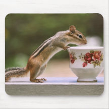 Picture of Chipmunk with China Teacup Mousepads