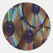 Picture of Compact discs Round Stickers