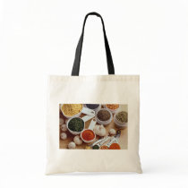 Picture of Fresh spices with garlic cloves Canvas Bag