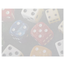 Picture of Multicolored dice Custom Letterhead