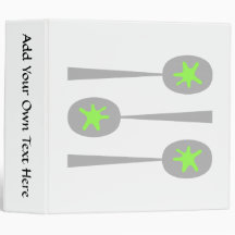Picture Spoons with Green Splat. Binders