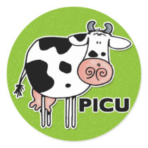 picu cow stickers