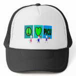 PICU Nurse Gifts "Peace Love PICU" hats