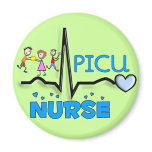 PICU Nurse Gifts-QRS Segment and Kids Design magnets