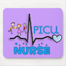 PICU Nurse Gifts-QRS Segment and Kids Design Mousepads