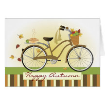 Pie Delivery Bicycle Card