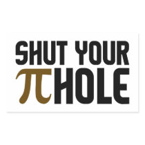 "PIE HOLE" stickers
