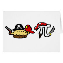 Pie & Pi Pirates Greeting Card