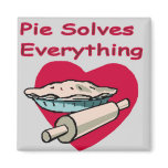Pie Solves Everything Apron Fridge Magnets