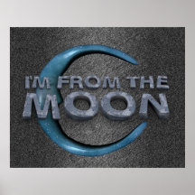 PIÈCE EN T de la lune Posters