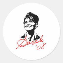 Pièce en t de signature de Sarah Palin Autocollants