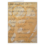 piece of an old stained recipe cards