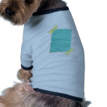 Piece of blank colored paper dog tee