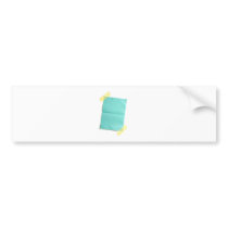 Piece of blank coloured paper bumper stickers
