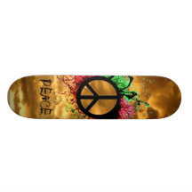 Piece of colour in the sky skate board decks