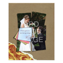 Piece of My Heart Wedding Poster Photo Enlargement