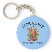 Piecing Together the Past Keychain