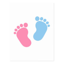 Pieds de bébé cartes postales