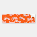Pieds heureux de papier peint autocollant pour voiture
