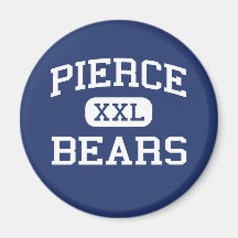 Pierce - Bears - High School - Arbuckle California Fridge Magnets