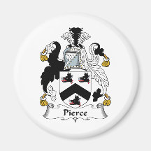 Pierce Family Crest Fridge Magnet