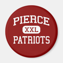 Pierce - Patriots - Middle - Redford Michigan Fridge Magnet