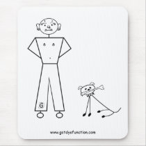 Pierced and dog mousepad