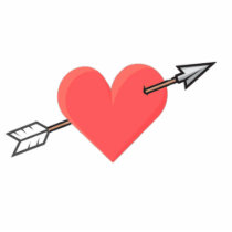 Pierced Heart Photo Cut Out Magnet