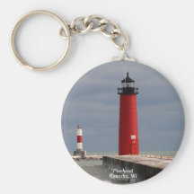 Pierhead, Kenosha, Wisconsin Key Chain