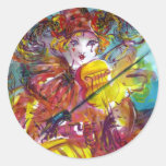 PIERO / Venetian Carnival Night Round Sticker