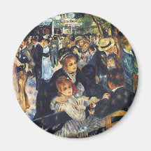 Pierre Auguste Renoir - Dance at Le Moulin de la G Magnets