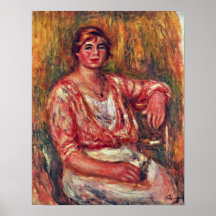 Pierre-Auguste Renoir - milkmaid Poster