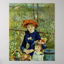 Pierre-Auguste Renoir - On the Terrasse Poster