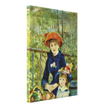 Pierre-Auguste Renoir - sur le Terrasse Toiles Tendues Sur Châssis