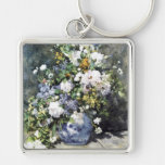 Pierre-Auguste Renoir  Vase of flowers Key Chains