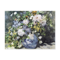 Pierre-Auguste Renoir  Vase of flowers Post Card