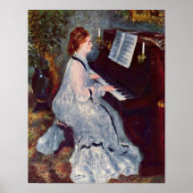 Pierre-Auguste Renoir - Woman at the Piano Poster