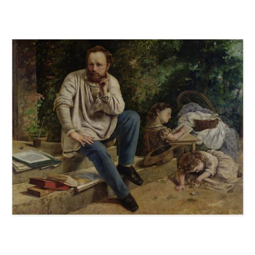 Pierre Joseph Proudhon  and his children Post Cards