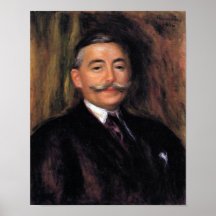 Pierre Renoir - Portrait of Maurice Gangnat Poster