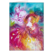 PIERROT AND ARLECCHINA Venetian Carnival, Cards