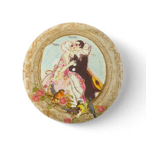 Pierrot and Columbine Pin