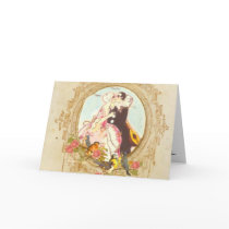 Pierrot and Columbine Greeting Cards