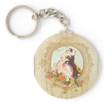 Pierrot and Columbine Keychains