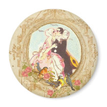 Pierrot and Columbine Magnets