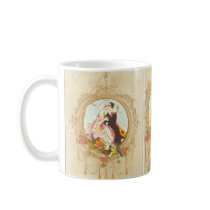 Pierrot and Columbine Coffee Mugs
