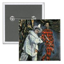 Pierrot and Harlequin , 1888 buttons
